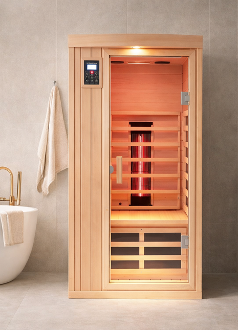The Hemlock Solo™ — One-Person Far Infrared Hemlock Indoor Sauna