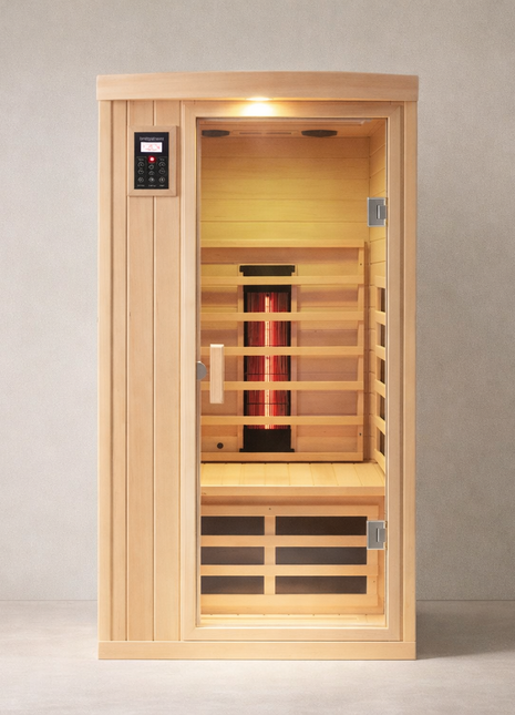 The Hemlock Solo™ — One-Person Far Infrared Hemlock Indoor Sauna
